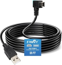 Car Dashcam Mini USB Charging Cable 13FT Right Angle for Rexing V1 V1P Pro V5 V3 picture