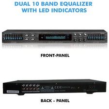 Professional Dual 10 Band Equalizer with Individual LED Indicators picture