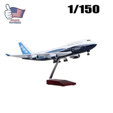 1/150 Airplane Aircraft B747 Boeing 747-400 Plane Model Replica Resin 47cm picture