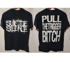 Suicide Silence Pull The Trigger Vintage Metal Band Tee picture
