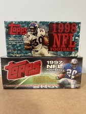 1997 And 1998 Topps NFL Football Sealed Factory Set Box Lot picture