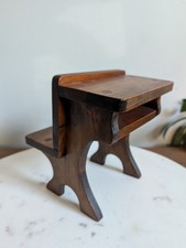 Miniature Wooden Desk Doll Furniture Handmade Primitive Rustic Decor picture