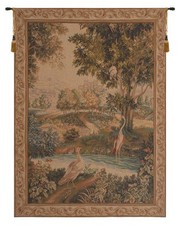 Verdure Aux Oiseaux French Tree and Bird Landscape Woven Wall Tapestry NEW picture
