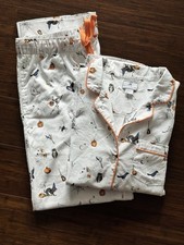 Petite Plume Halloween Women's Twill Pajama Set in Trick or Treat Size XS picture