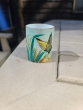 Antique Mt Washington Pairpoint  Glass Toothpick Holder Butterfly picture