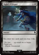 Night's Whisper (Surge Foil) - 280 - NM - Commander: FINAL FANTASY picture