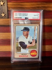 1996 Topps - Mickey Mantle Commemorative Reprints Mickey Mantle #18 1968 Topps picture