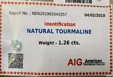 1.26 cts AIG Certified Natural Blue Paraiba Tourmaline Shield Pear Shape picture