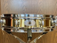 Pearl Brass Piccolo Snare Drum 13” x 3”, Excellent Condition, Ready to Jam picture