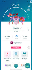 Kingler Gigantamax  Registered or Unregistered  30 Days Friendship  picture