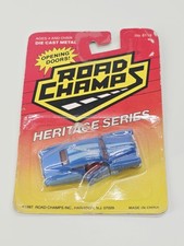 1987 Road Champs - Buick Roadmaster Blue 1:64 Diecast #6119 picture