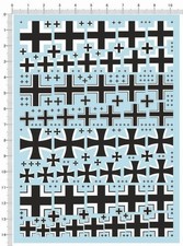 Universal 1/6 1/72 1/144 1/35 WWII German Military Iron Cross Model Water Decal picture