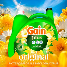 Gain Plus Laundry Detergent Liquid, Now with Odor Defense + OXI, 133 fl oz picture