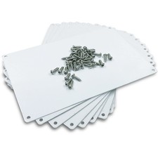 Sublimation Aluminum Blanks with Mounting Screws 100X150X1mm Pure White, 10PCS picture