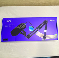 FIFINE AM8T USB/XLR Dynamic Microphone w/ Mute, Boom Arm, Black picture