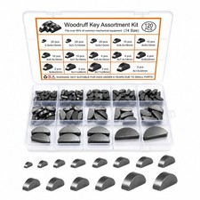 120 PCS Metric Woodruff Key Assortment Kit, 14 Sizes Carbon Steel picture