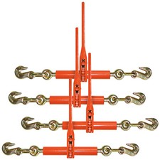 VULCAN Load Binder, 2 Grab Hooks, 4 Pack, Ratchet Style, 7100 lbs SWL picture