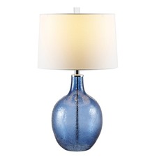 Safavieh Lighting Collection Nadine Blue Glass 26inch Bedroom Living Room Hom... picture