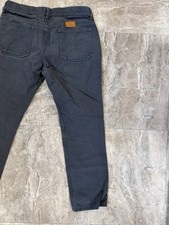Windward Westward Japanese Canvas Grey Work Pant Size 34 Cotton Made In USA picture