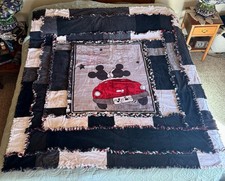 Handmade Disney Themed Quilt New   ** 72 inches by 68 inches ** picture