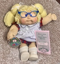 Cabbage Patch Kids Cleo Erica 1985 #8 Glasses All Original with Excellent picture