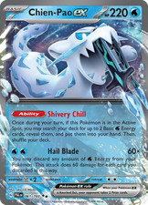 CHIEN-PAO EX 061/193 DOUBLE RARE PALDEA EVOLVED POKEMON NEAR MINT picture