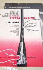 1958 ALPHA Wire  - Catalog / Sales Flyer  - Zipper Tubing, Plastic Tubing picture