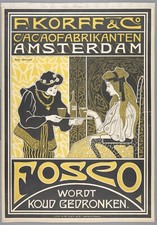 F. Korff & Co. Cacaofabrikanten Amsterdam - Willem Pothast - 1898, Art Nouveau picture
