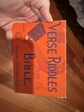 Vintage Zondervan Verse Riddle From the Bible Game, 1938 Bernis DeFrees Brien picture