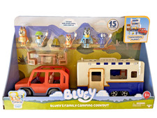 Bluey's Family Camping Cookout Adventures 15pc Transforming Playset picture