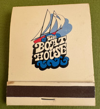 The Boat House San Diego CA Vintage Matchbook, Full and Un*Struck, Shiny, Nice picture