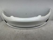 2017-2023 TESLA MODEL 3 FRONT BUMPER COVER PANEL W/ PDC SENSOR HOLE WHITE OEM picture
