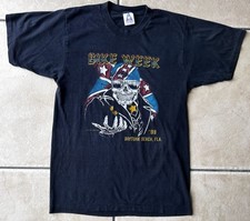 RARE Vtg 1988 Daytona Bike Week T Shirt L Rats Hole Custom Chopper Show Grail picture