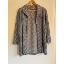 Chicos Travelers Size 1 open front cardigan picture