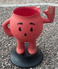 VINTAGE 1970s STORE DISPLAY KOOL-AID MAN 3 FOOT TALL RED ADVERTISING SIGN picture