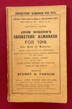 1919 WISDEN -  SOFTBACK - NEAR FINE picture