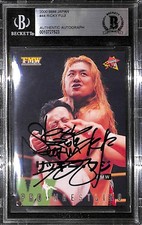 Ricky Fuji Signed 2000 BBM FMW Card #44 BAS Beckett COA Pro Wrestling Autograph picture