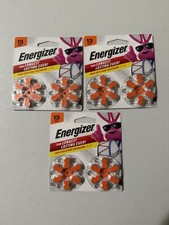 Energizer Size 13 Hearing Aid Batteries 36 Count 3 Packs of 12 Best By 07/2028 picture