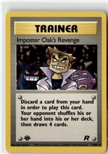 Imposter Oak's Revenge Uncommon Team Rocket 76/82 1st Edition NM picture