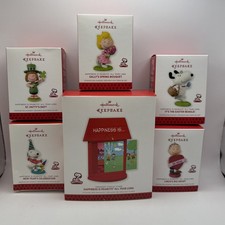 Hallmark Keepsake Snoopy Peanuts 12 Months Of Fun All 12 + Display W/Boxes NEW picture