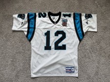 Carolina Panthers Kerry Collins Jersey Adult Large White VTG Apex Inaugural 1995 picture