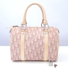 CHRISTIAN DIOR Trotter Mini Boston Bag Italy Hand Bag 02 BO 0095 Auth #59083A picture