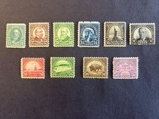 US Stamp Scott #692-701 1931 Rotary Press Printing Set Mint NH OG picture
