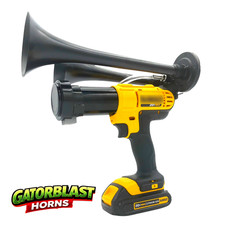 GatorBlast Horns™ for Dewalt 20V  Air Horn Black 2x Trumpets 150BD picture