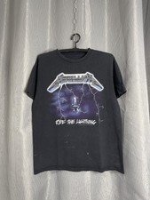Vintage 2000s Metallica Ride The Lightning Electric Chair Band T-Shirt Size M picture