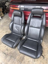 90-96 NISSAN Z32 300ZX SET OF 2 FRONT LEFT & RIGHT Leather SEAT OEM Seats picture