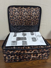 Joy Mangano The Jewel Kit Duo jewelry organizer in the leopard print design. picture
