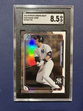 2015 Bowman Chrome Draft Aaron Judge Refractor #150 New York Yankees SGC 8.5 RC picture
