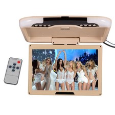 13inch  Beige Car Monitor LCD TFT Overhead Flip Down Car Ceiling Screen Beige US picture