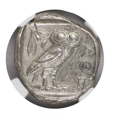 Greece Attica, Athens 440-404 BC AR Tetradrachm NGC Ancients XF picture